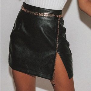 Princess Polly “Rizzo” Leather Mini Skirt
